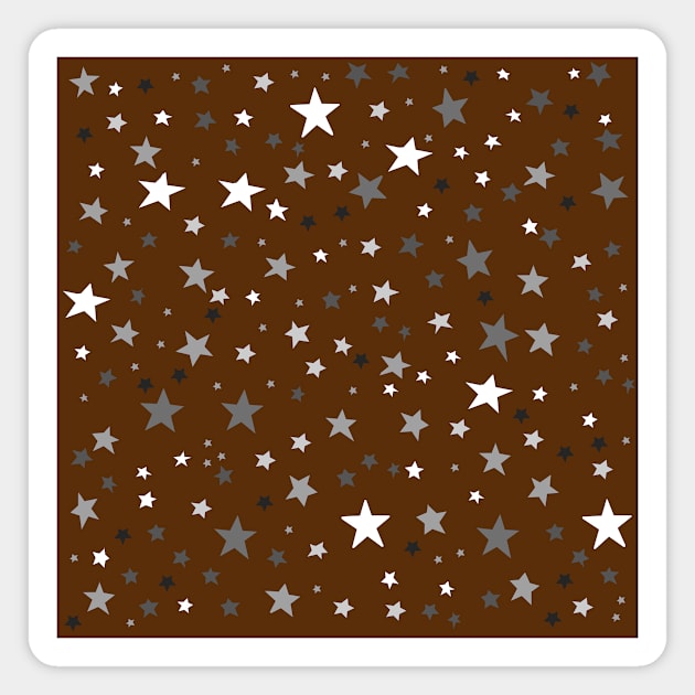 Stars In A Sea of Gingerbread Brown Magnet by Neil Feigeles